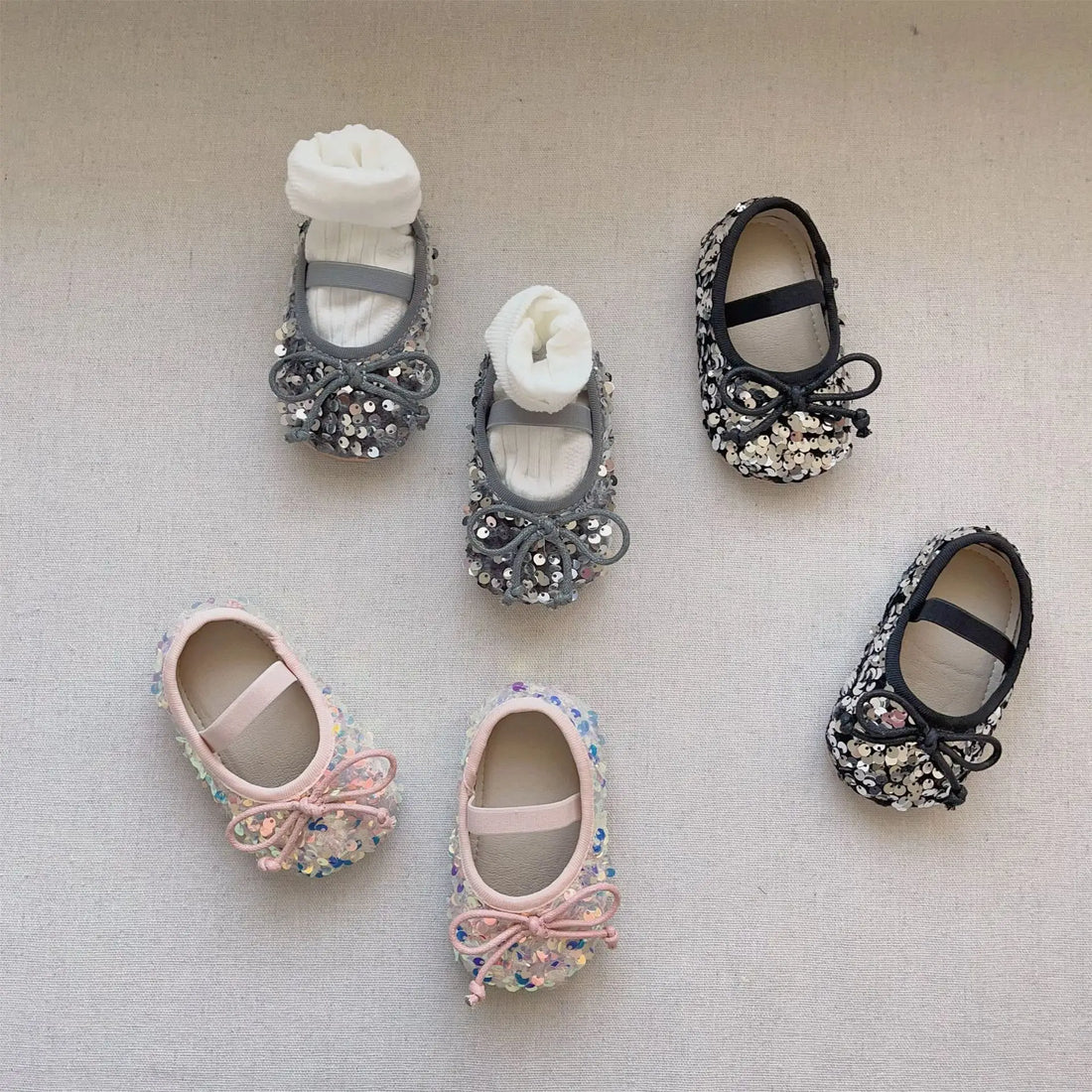 Brand Baby Shoes 2025 Summer Pearl Sequined Princess Shoe Girl Leather Shoe Anti Slip Soft Sole Walking Shoe Bow Newborn Shoes